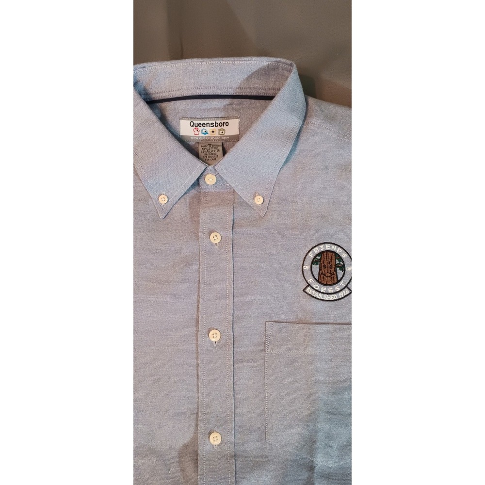 mens long sleeve shirt XL button down workwear utility hippie uniform novelty